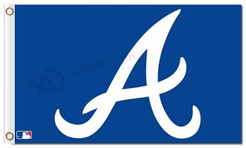 カスタム安価なmlb atlanta braves 3'x5 'polyester flags capital a