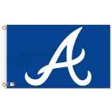 Benutzerdefinierte billig mlb atlanta braves 3'x5 'polyester fahnen hauptstadt a