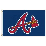 Benutzerdefinierte billig mlb atlanta braves 3'x5 'polyester fahnen hauptstadt a
