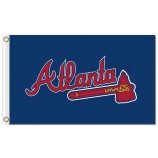 Kundenspezifische billige mlb atlanta braves 3'x5 'polyester fahnen atlanta