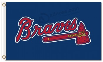 Custom cheap MLB Atlanta Braves 3'x5' polyester flags letters