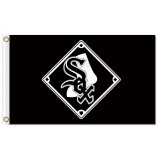 Großhandelsgewohnheit billig mlb chicago weiße sox 3'x5 Polyesterflaggen
