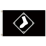 Großhandelsgewohnheit billig mlb chicago weiße sox 3'x5 Polyesterflaggen