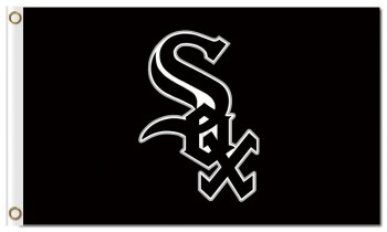 批发定制高-结束mlb芝加哥白袜队3'x5'聚酯旗帜标志