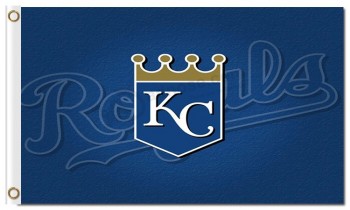 Al por mayor personalizado alto-End mlb kansas city royals 3'x5 'logo de banderas de poliéster