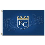 Wholesale custom high-end MLB Kansas city Royals 3'x5' polyester flags logo