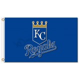 Großhandel benutzerdefinierte hoch-Ende mlb Kansas City Royals 3'x5 'Polyester Flaggen Logo