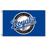 Großhandel benutzerdefinierte hoch-Ende mlb Kansas City Royals 3'x5 'Polyester Fahnen