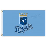 Wholesale custom high-end MLB Kansas city Royals 3'x5' polyester flags logo