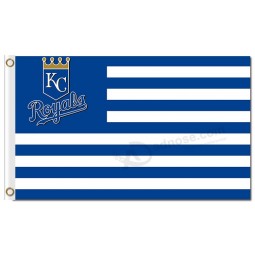Großhandel benutzerdefinierte hoch-Ende mlb Kansas City Royals 3'x5 'Polyester Fahnen Streifen