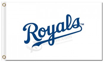 Wholesale custom high-end MLB Kansas city Royals 3'x5' polyester flags ROYALS