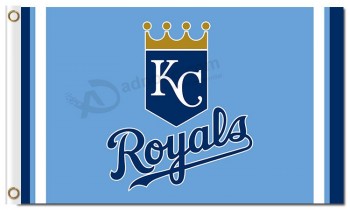 Wholesale custom high-end MLB Kansas city Royals 3'x5' polyester flags