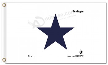Wholesale custom high-end MLB Houston Astros 3'x5' polyester flags star pentagon