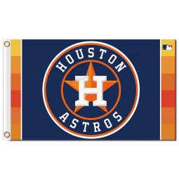 Wholesale custom high-end MLB Houston Astros 3'x5' polyester flags logo in a round