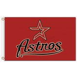 Großhandel benutzerdefinierte hoch-Ende mlb Houston Astros 3'x5 'Polyester Fahnen Stern und Astros