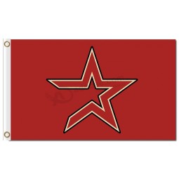 Mlb houston astros 3'x5'聚酯标志红色