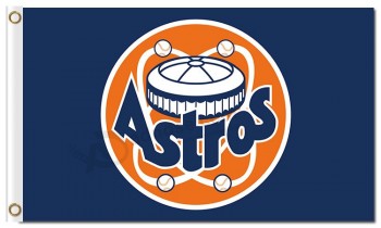 MLB Houston Astros 3'x5' polyester flags in a round
