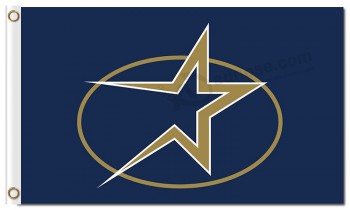 Mlb houston astros 3'x5 'ポリエステルの旗の星
