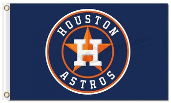 MLB Houston Astros 3'x5 'Polyester Fahnen blaue Fahne