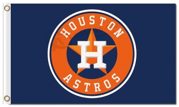 Mlb houston astros 3'x5'聚酯标志深蓝色