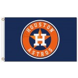 Mlb houston astros 3'x5 'Polyester Fahnen dunkelblau