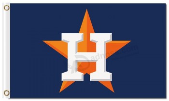 Mlb houston astros 3'x5'聚酯旗帜资本h