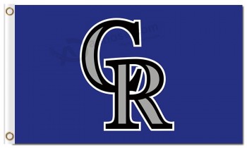 Mlb colorado rockies 3'x5'聚酯旗帜cr