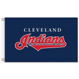 Wholesale custom cheap MLB Cleveland Indians 3'x5' polyester flags team name
