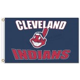 Großhandel benutzerdefinierte billig mlb Cleveland Indianer 3'x5 'Polyester Flaggen
