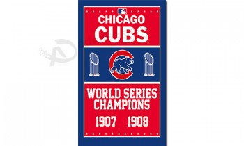 Wholesale custom cheap MLB Chicago Cubs 3'x5' polyester flag world series champions