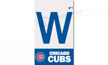 Wholesale custom cheap MLB Chicago Cubs 3'x5' polyester flag W