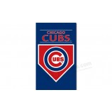 Mlb chicago cubs 3'x5 'Polyester Flagge vertikale Banner