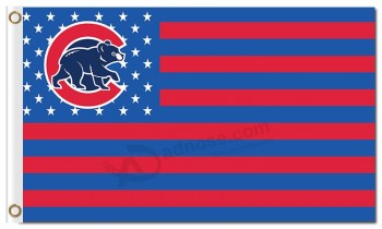 Mlb chicago cubs 3'x5 'полиэфирные звезды и полосы