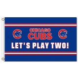 Mlb chicago cubs 3'x5 'Polyester Flagge lassen Sie uns zwei spielen