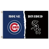 Mlb chicago cubs 3'x5 'polyester flagge haus geteilt vs sox