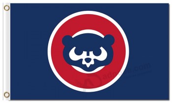 Cubes de chicago de mlb cubes de drapeau de polyester de 3 'x 5'