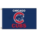 Großhandel benutzerdefinierte billig mlb chicago cubs 3'x5 'polyester flagge