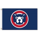 Großhandelsgewohnheit preiswerte mlb chicago Junge 3'x5 Polyester-cubbies