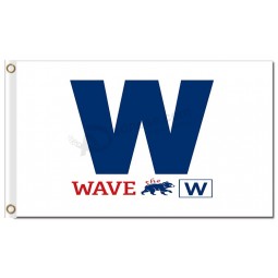 Mlb chicago cubs 3'x5 'Polyester Flagge Welle der w