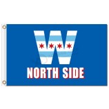 Mlb chicago cubs 3'x5 'Polyester Flagge Nordseite