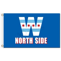 Mlb chicago cubs 3'x5 'Polyester Flagge Nordseite
