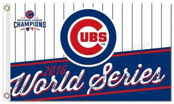 Mlb chicago cubs 3'x5'聚酯旗帜ubs世界系列