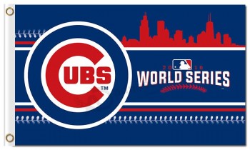 Mlb chicago cubs 3'x5 'polyester drapeau ubs champions