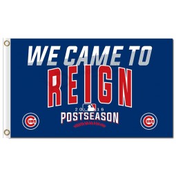 Mlb chicago cubs 3'x5 'polyester drapeau postsaisons