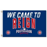 Mlb chicago cubs 3'x5 'polyester flagge postseason