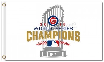 Mlb chicago cubs 3'x5 'polyester drapeau champions
