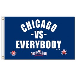 Mlb chicago 3'x5 '폴리 에스테르 깃발 chicago 대 모두