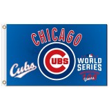 Mlb chicago cubs 3'x5 'polyester flagge welt serie