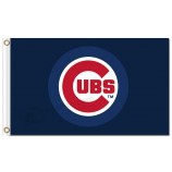 Mlb chicago cubs 3'x5 '폴리 에스테르 깃발 ubs