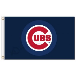 Mlb chicago cubs 3'x5 '폴리 에스테르 깃발 ubs